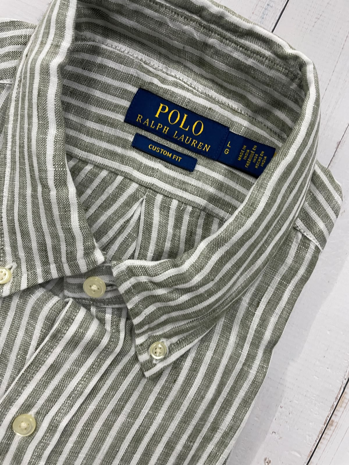 Polo Ralph Lauren - Full sleeve Pure linen shirt - Custom Fit