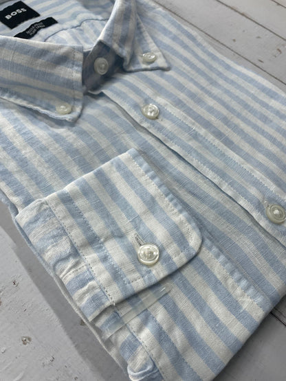 BOSS - Full sleeve Pure linen shirt - Regular Fit