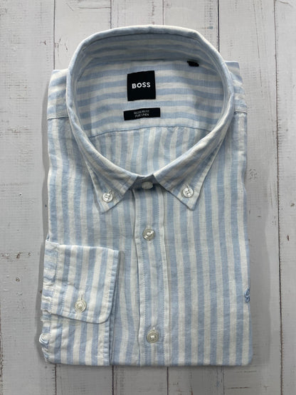BOSS - Full sleeve Pure linen shirt - Regular Fit