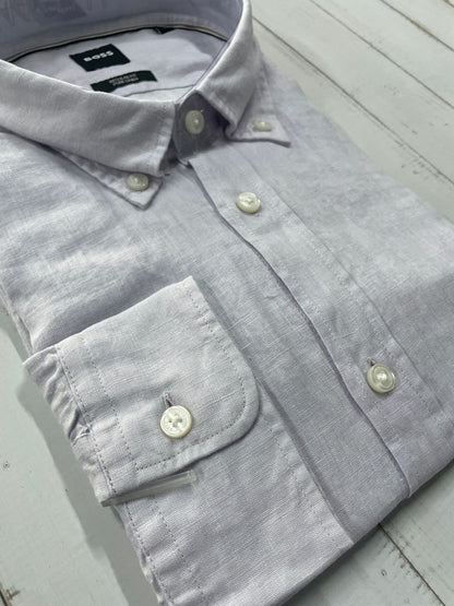BOSS - Full sleeve Pure linen shirt - Regular Fit