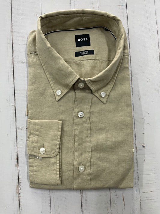 BOSS - Full sleeve Pure linen shirt - Regular Fit