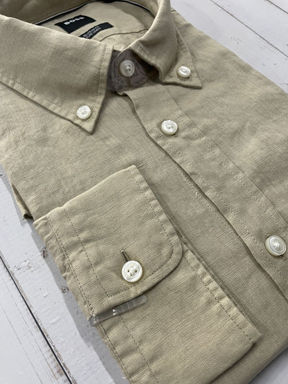 BOSS - Full sleeve Pure linen shirt - Regular Fit
