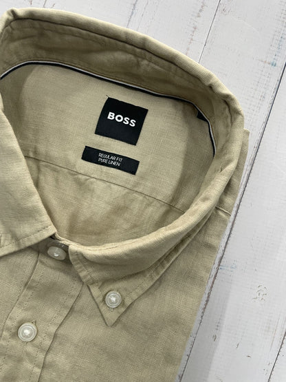 BOSS - Full sleeve Pure linen shirt - Regular Fit