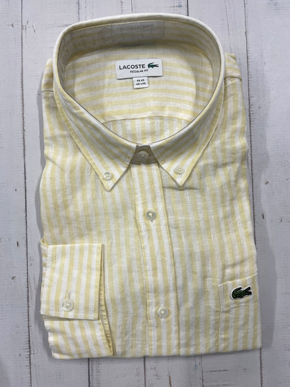 LACOSTE - Full Sleeved Linen Shirt