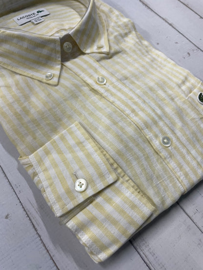 LACOSTE - Full Sleeved Linen Shirt