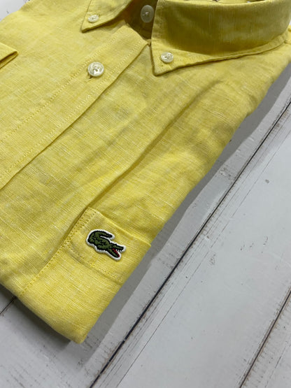 LACOSTE - Full Sleeved Linen Shirt