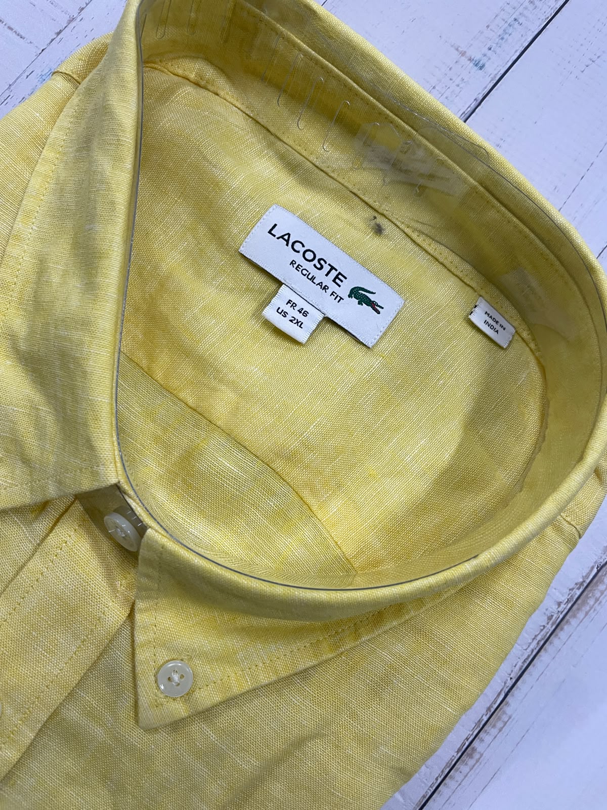 LACOSTE - Full Sleeved Linen Shirt