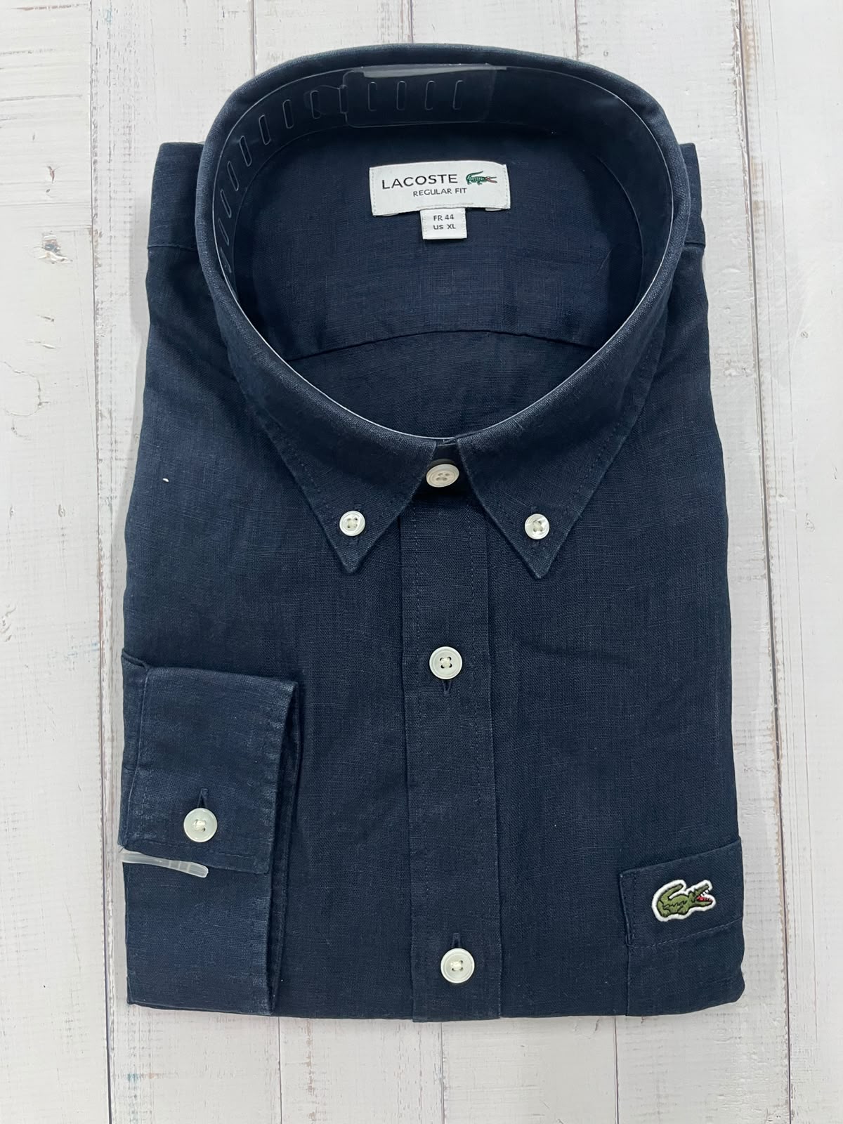 LACOSTE - Full Sleeved Linen Shirt