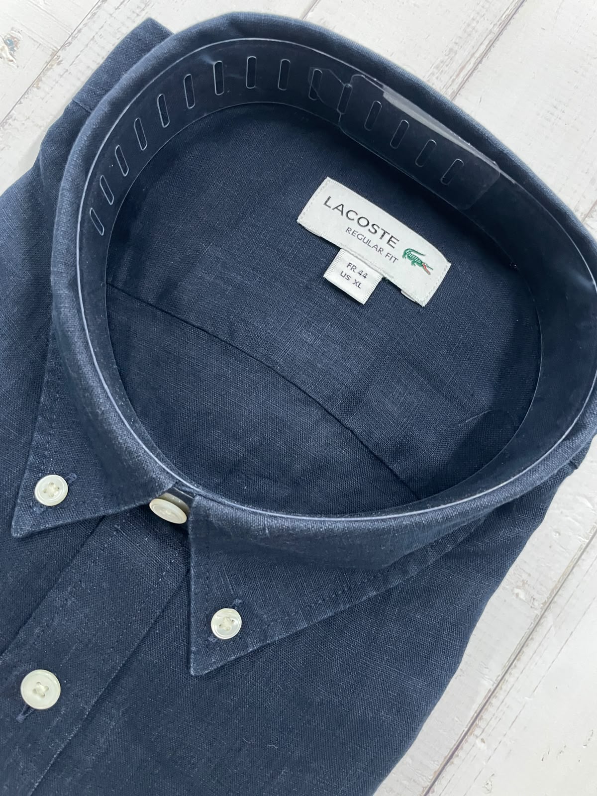 LACOSTE - Full Sleeved Linen Shirt