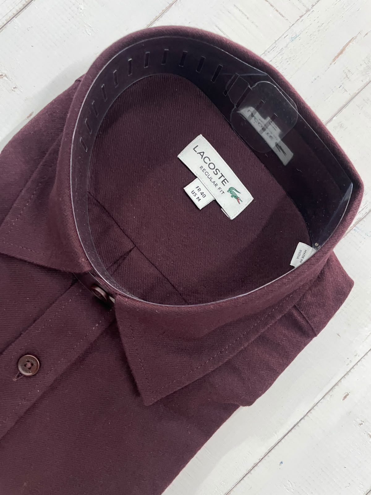 LACOSTE - Full Sleeved Cotton Shirt