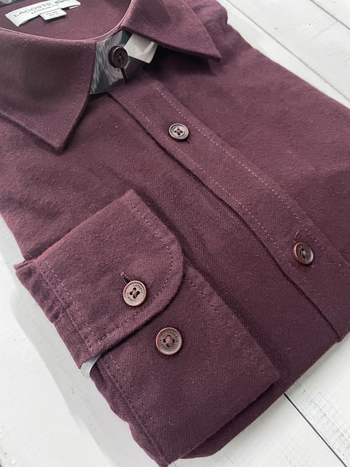 LACOSTE - Full Sleeved Cotton Shirt