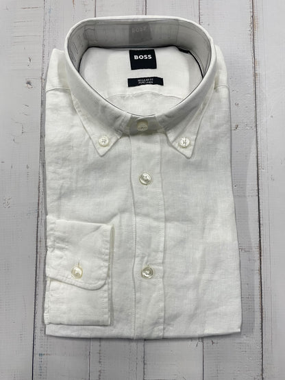 BOSS - Full sleeved pure linen shirt - Regular Fit