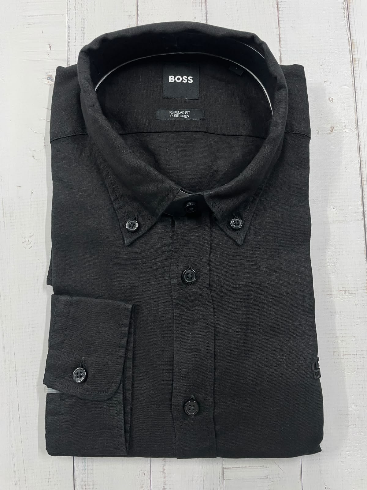 BOSS - Full sleeved pure linen shirt - Regular Fit