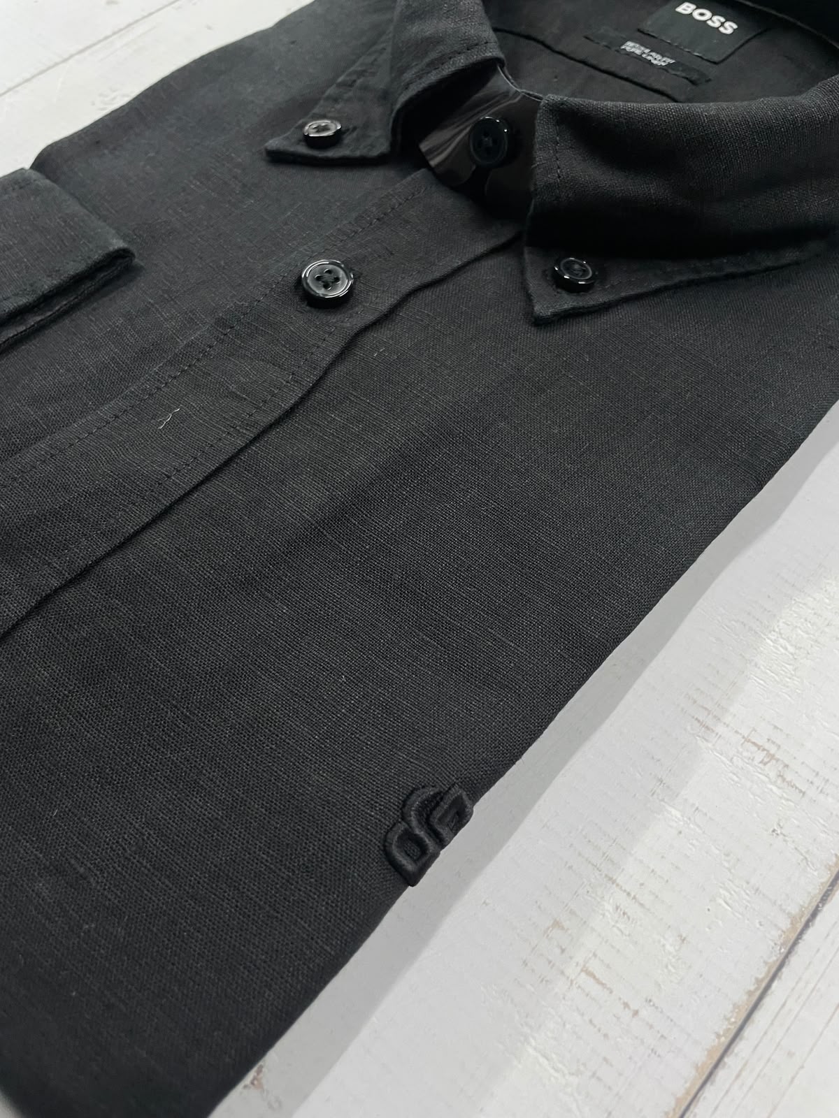 BOSS - Full sleeved pure linen shirt - Regular Fit