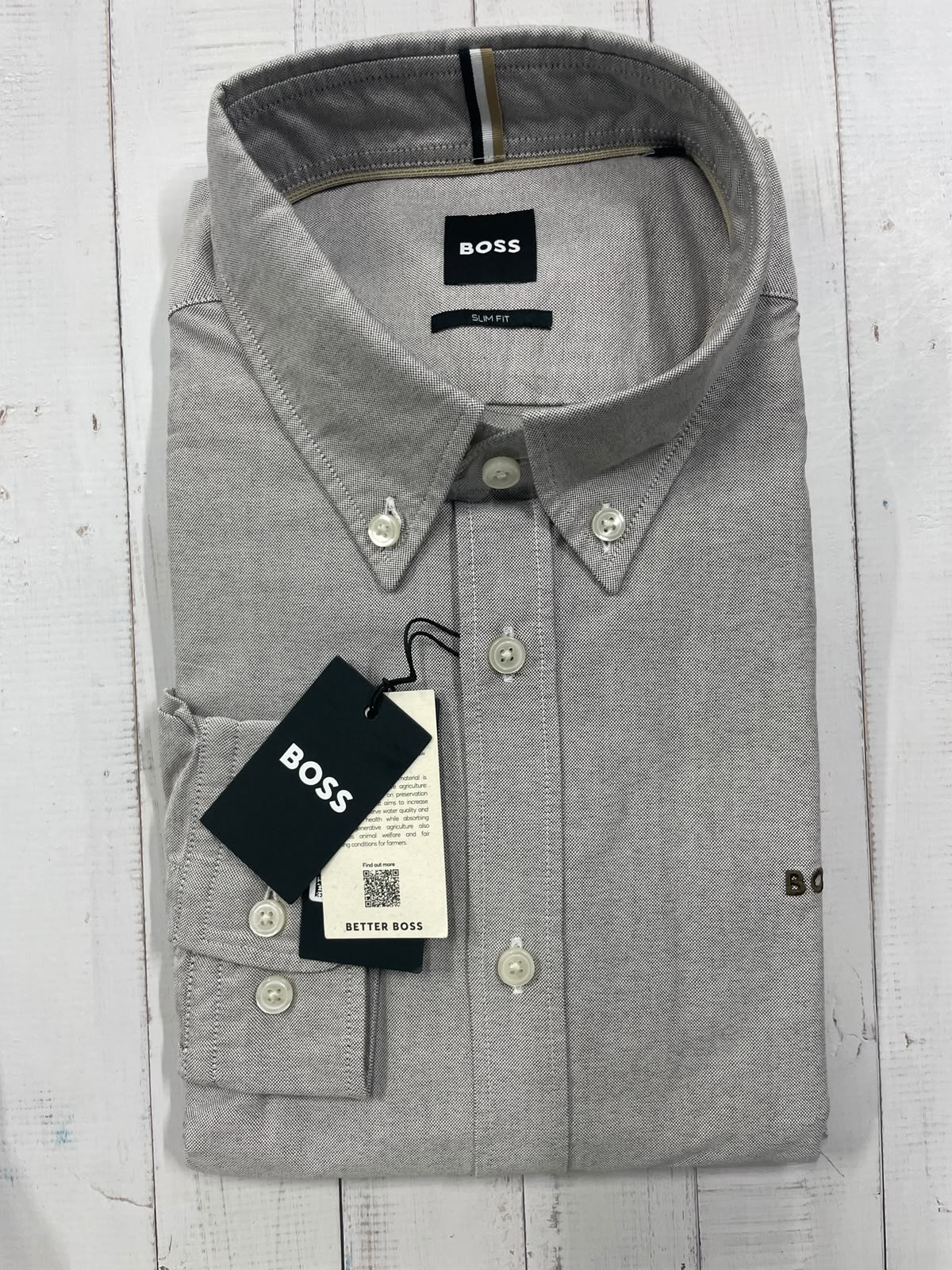 BOSS - Full sleeved cotton shirt - Slim Fit