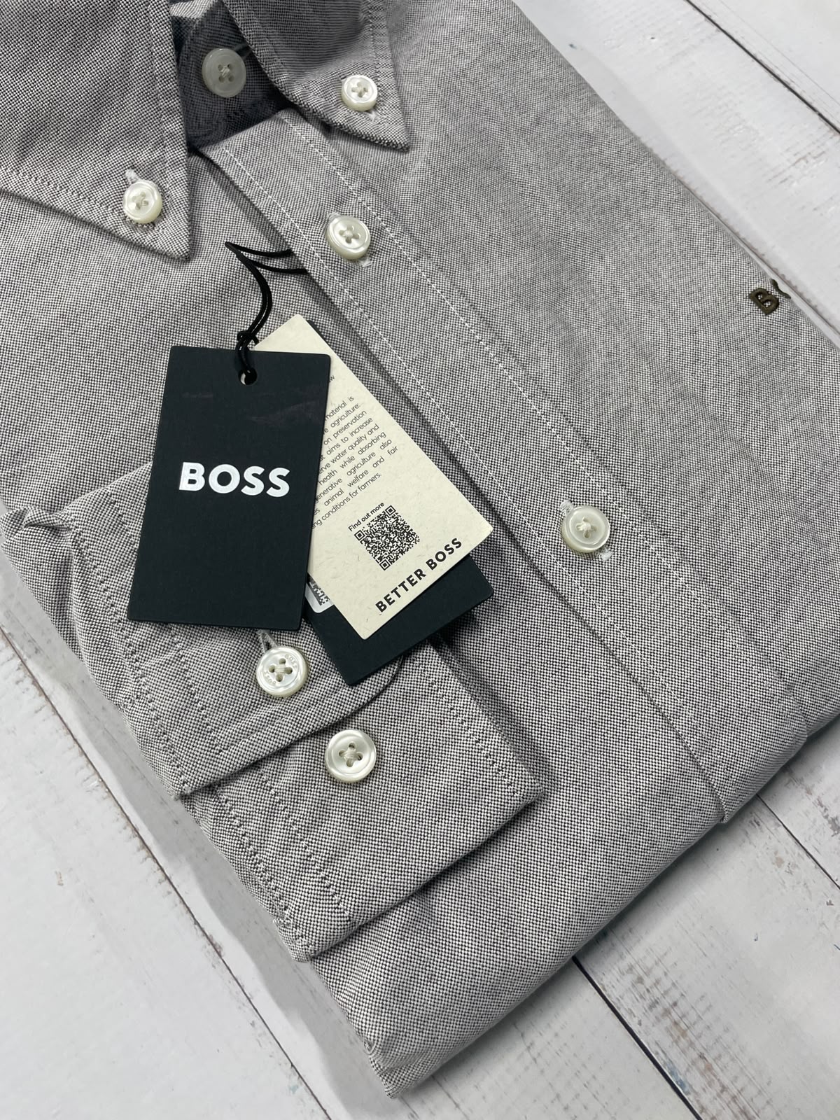 BOSS - Full sleeved cotton shirt - Slim Fit