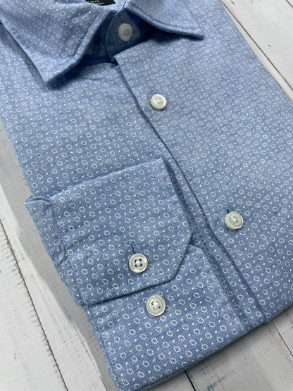 BOSS - Full sleeved cotton linen shirt - Regular Fit