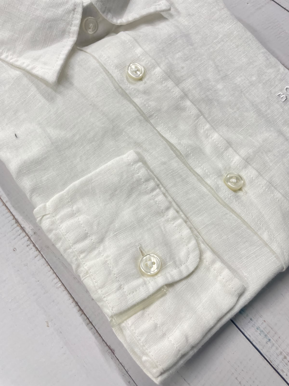 BOSS - Full sleeved pure linen shirt - Slim Fit