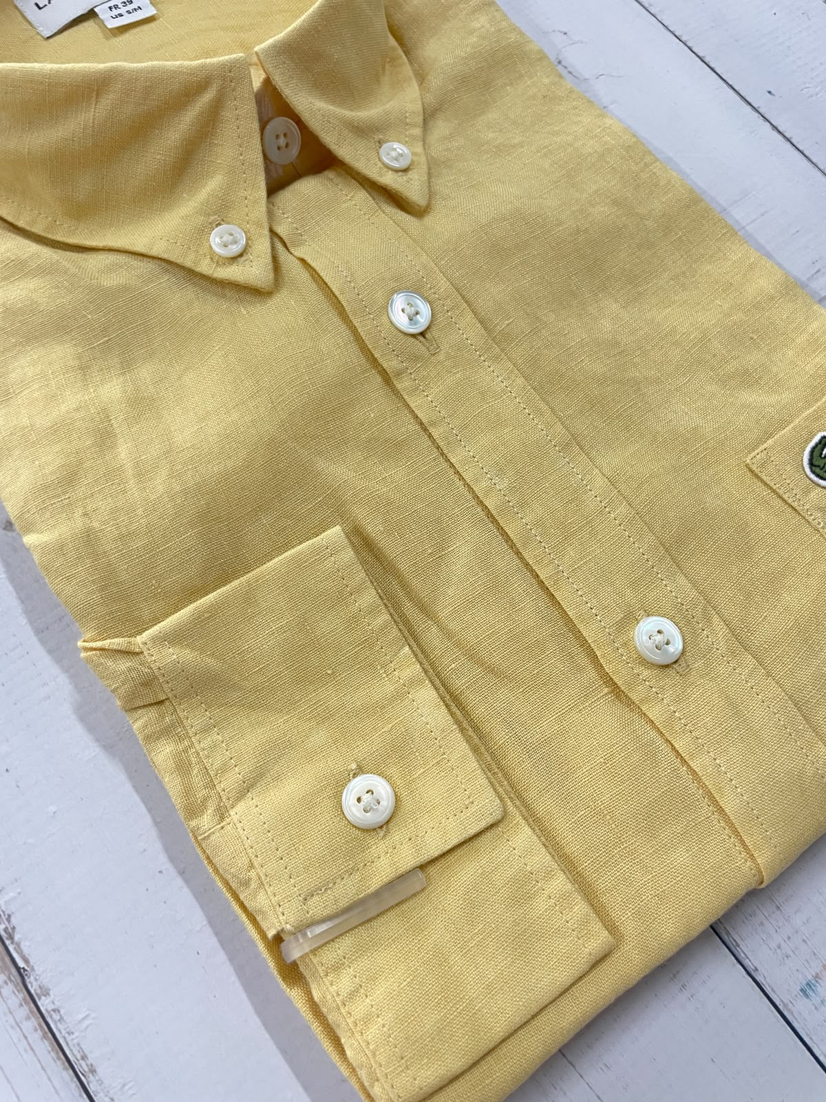 LACOSTE - Full Sleeved Linen Shirt