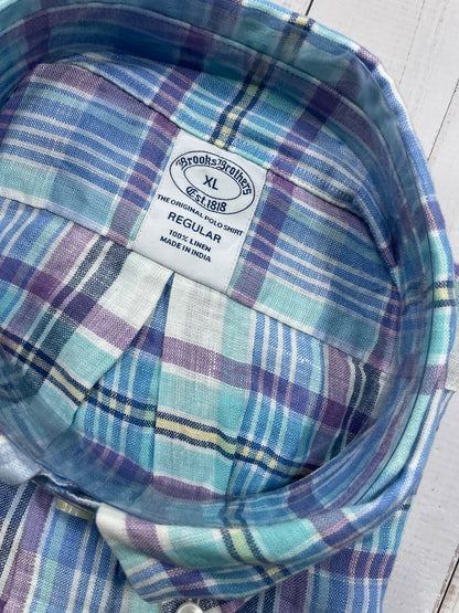 Brooks Brothers - Regular Fit Full Sleeved Linen Shirt