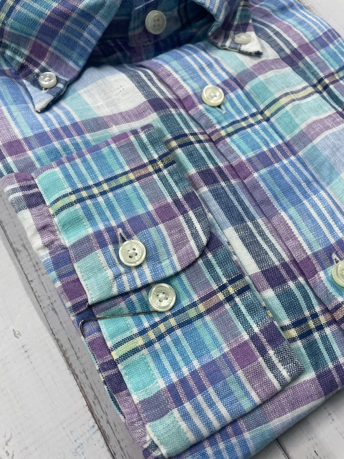 Brooks Brothers - Regular Fit Full Sleeved Linen Shirt
