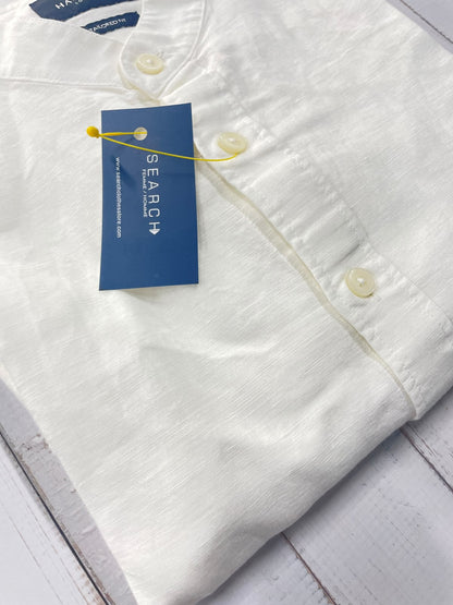 HACKETT - Full sleeved tailored fit linen blend shirt