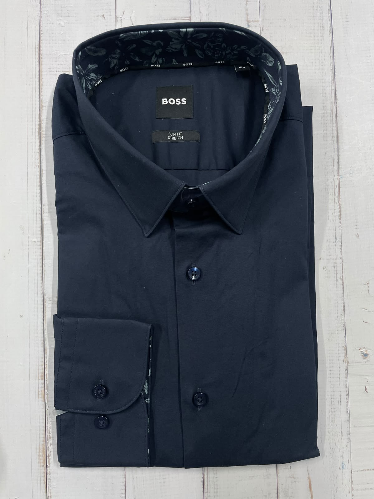 BOSS - Full sleeved slim fit stretch shirt