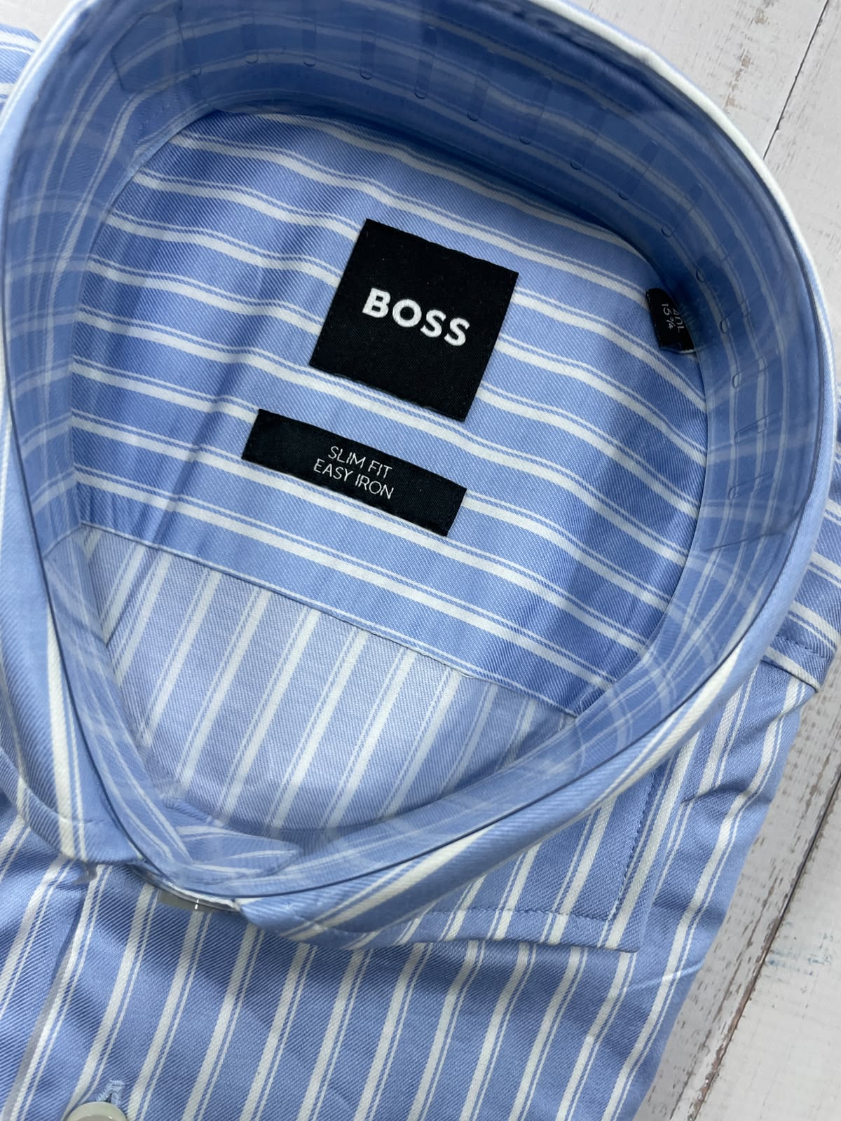 BOSS - Full sleeved slim fit shirt - easy iron