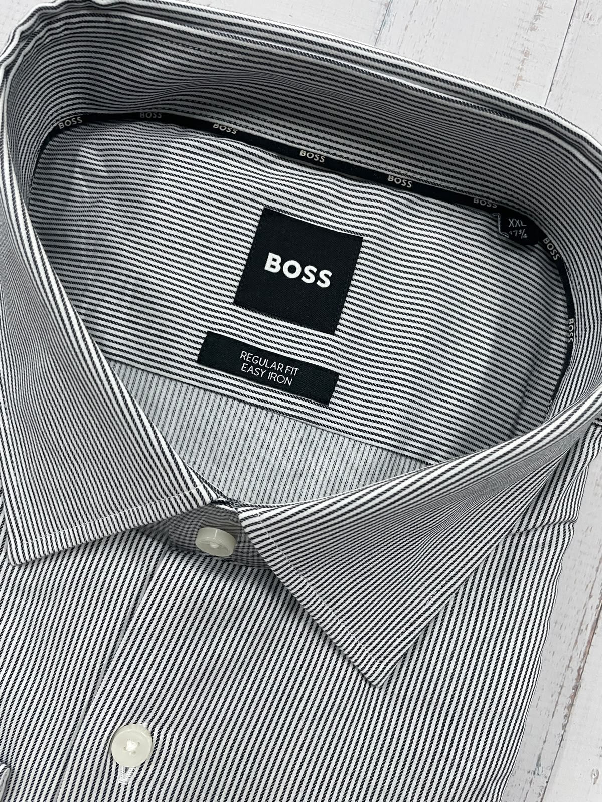 BOSS - Full sleeved regular fit shirt - easy iron