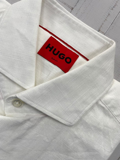 HUGO  - Full Sleeved Linen Blend Slim Fit Shirt