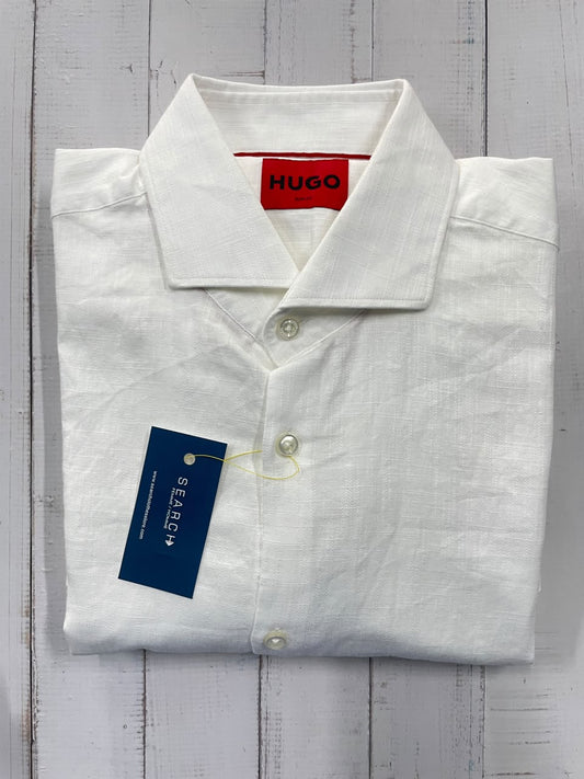 HUGO  - Full Sleeved Linen Blend Slim Fit Shirt