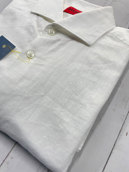 HUGO  - Full Sleeved Linen Blend Slim Fit Shirt