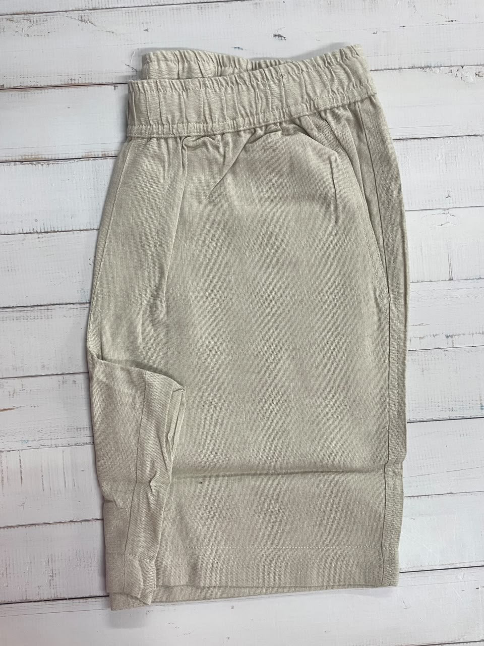 John Devin - Mens Linen Blend Shorts