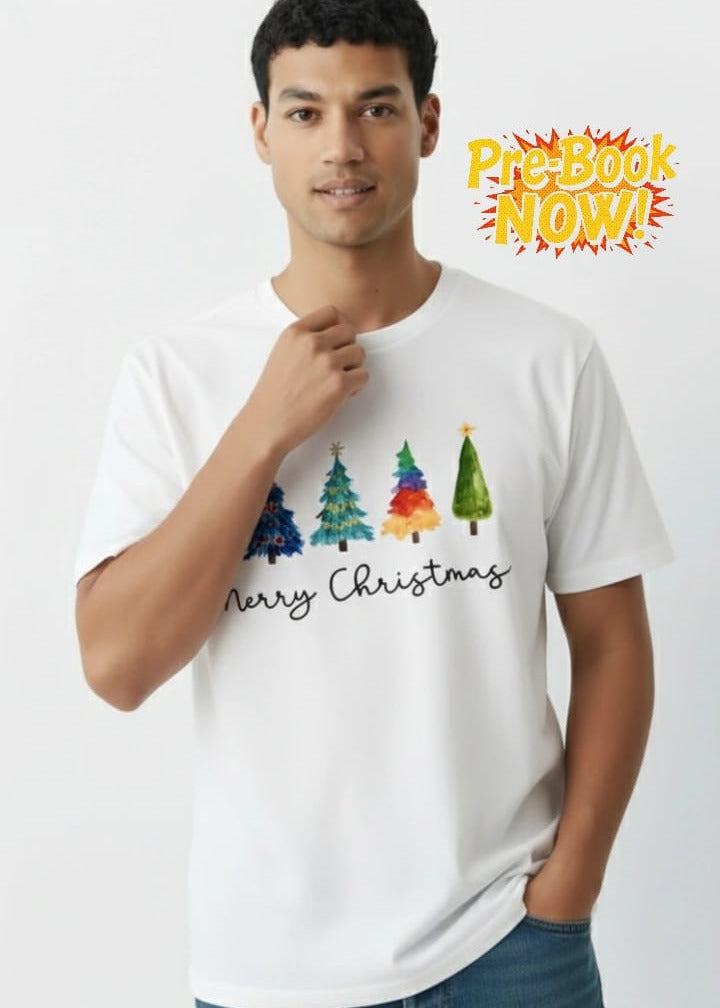 Merry Christmas T shirt - White