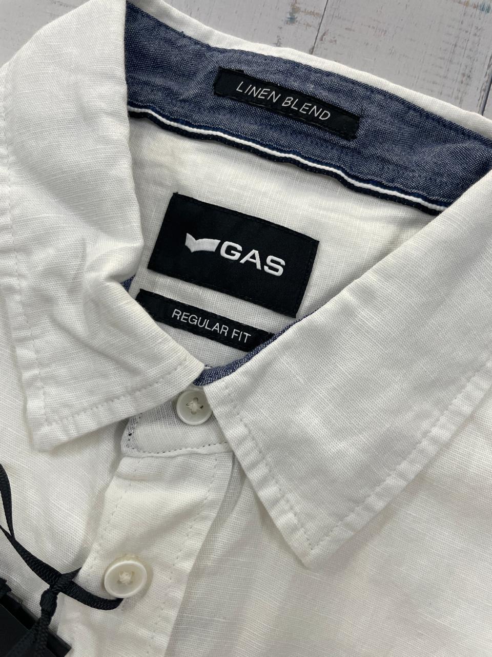 GAS - Linen blend full sleeve regular fit shirt
