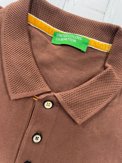 United Colors of Benetton - Men Solid Polo Collar Cotton T-shirt