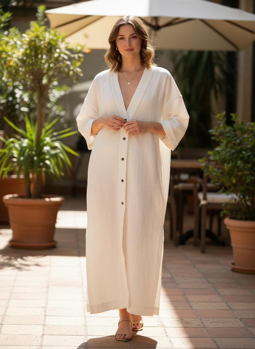 Aiayu - Robe Double - WHITE