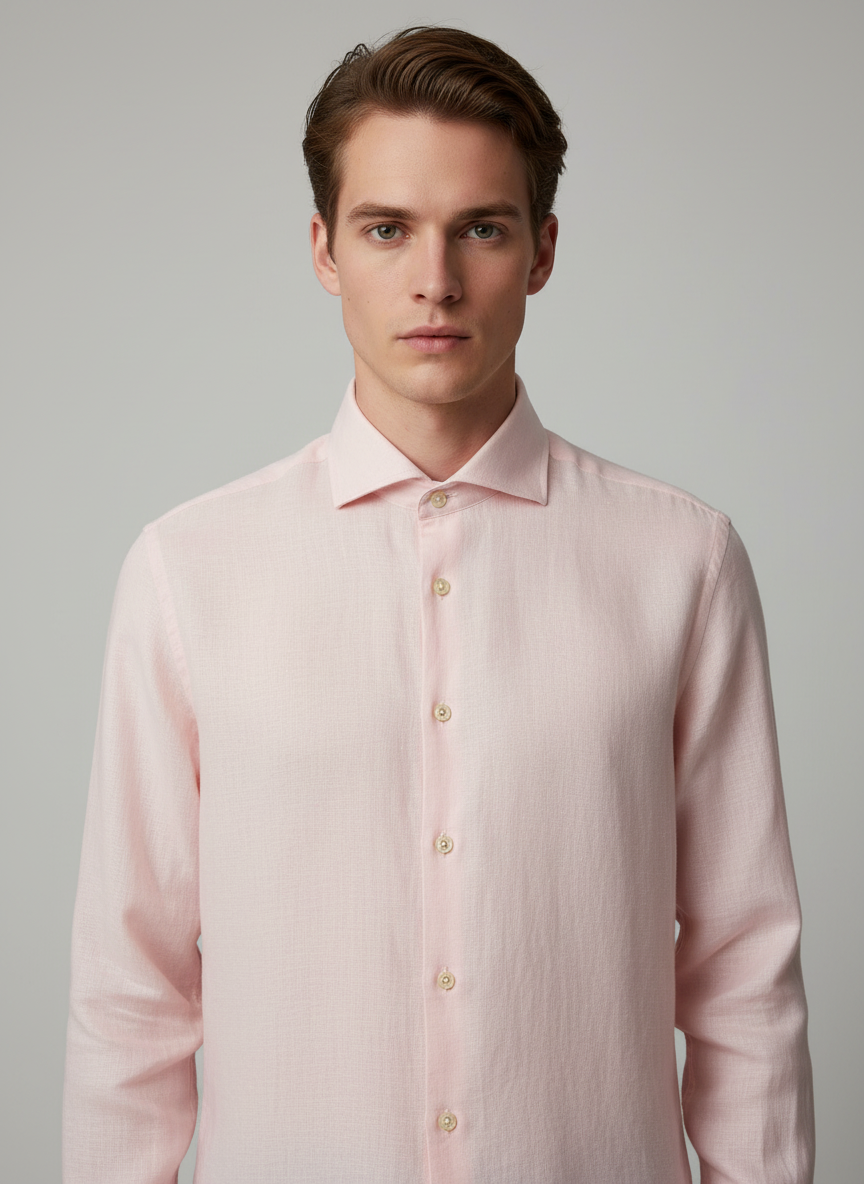 REISS - Regular fit linen shirt