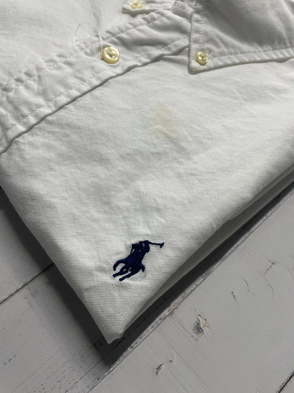 Polo Ralph Lauren - Men White Half Sleeve Classic Fit  Oxford Shirt