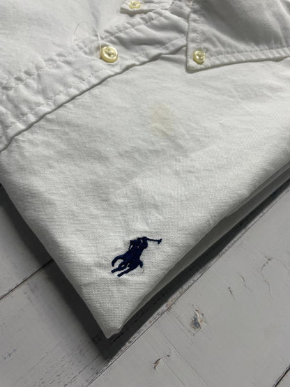 Polo Ralph Lauren - Men White Half Sleeve Classic Fit  Oxford Shirt
