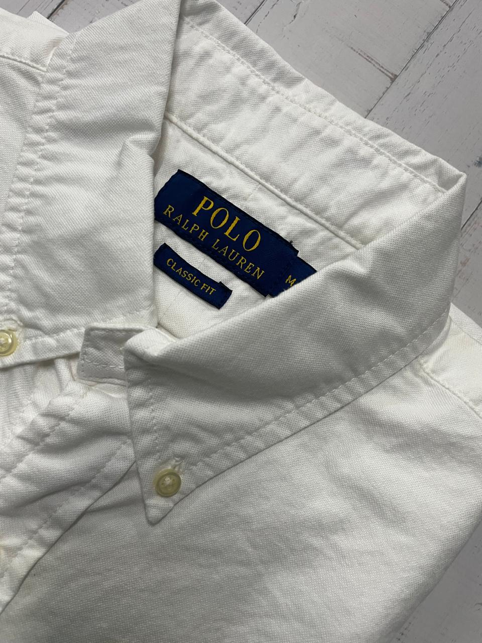 Polo Ralph Lauren - Men White Half Sleeve Classic Fit  Oxford Shirt