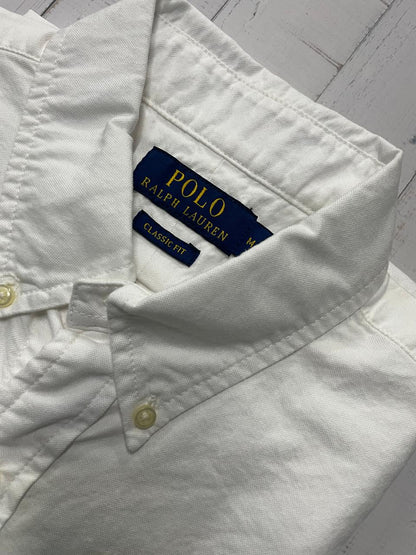 Polo Ralph Lauren - Men White Half Sleeve Classic Fit  Oxford Shirt