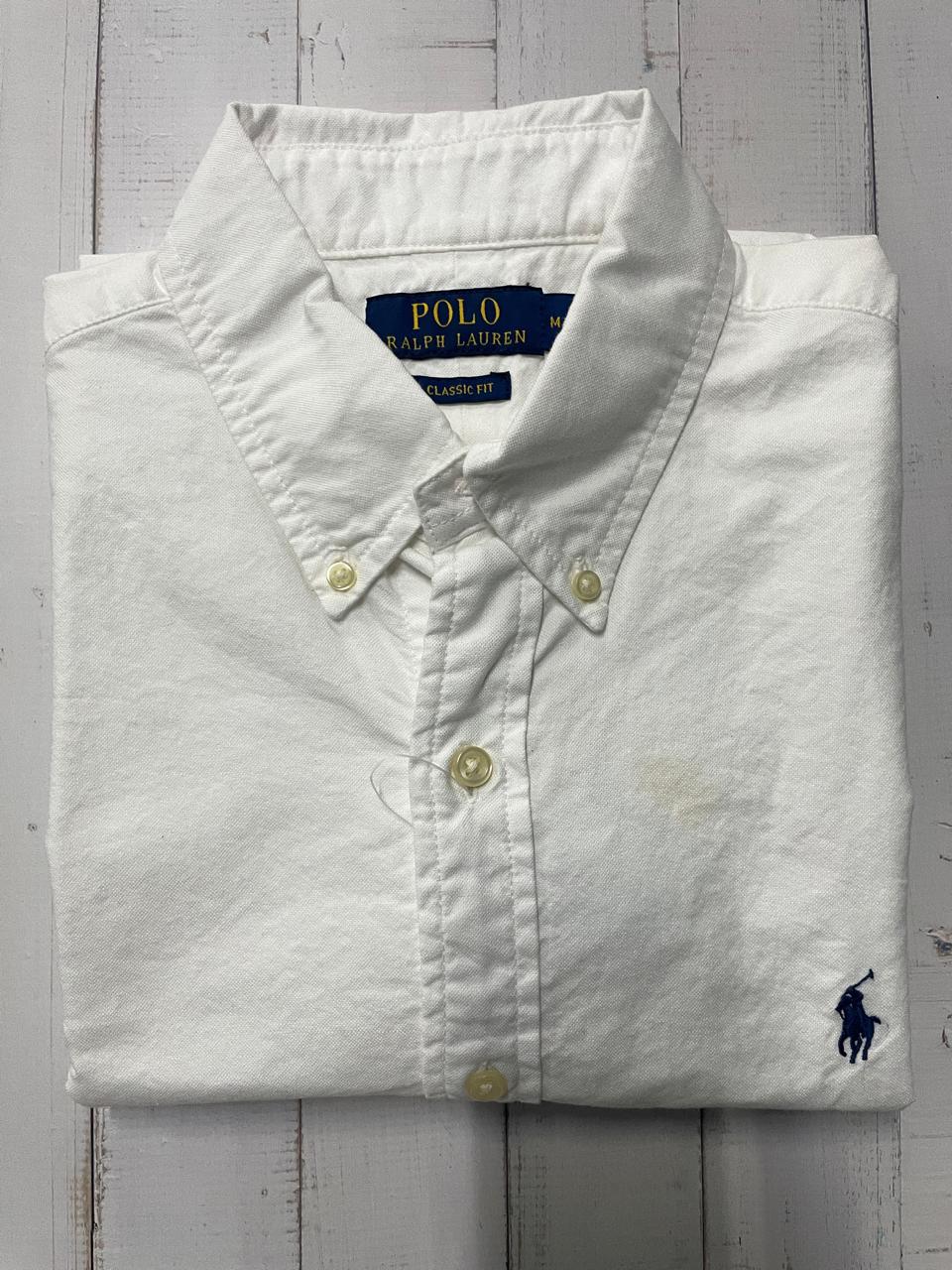 Polo Ralph Lauren - Men White Half Sleeve Classic Fit  Oxford Shirt