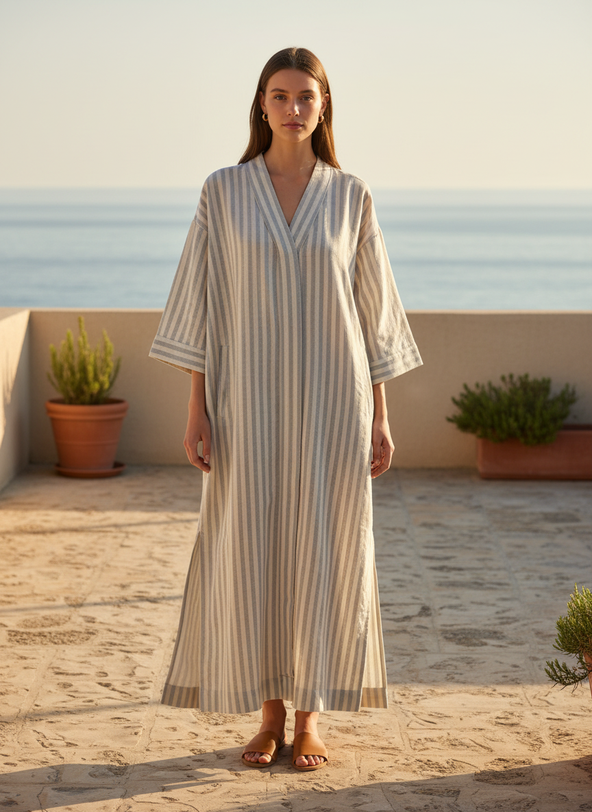 Aiayu - Robe single  - stripes