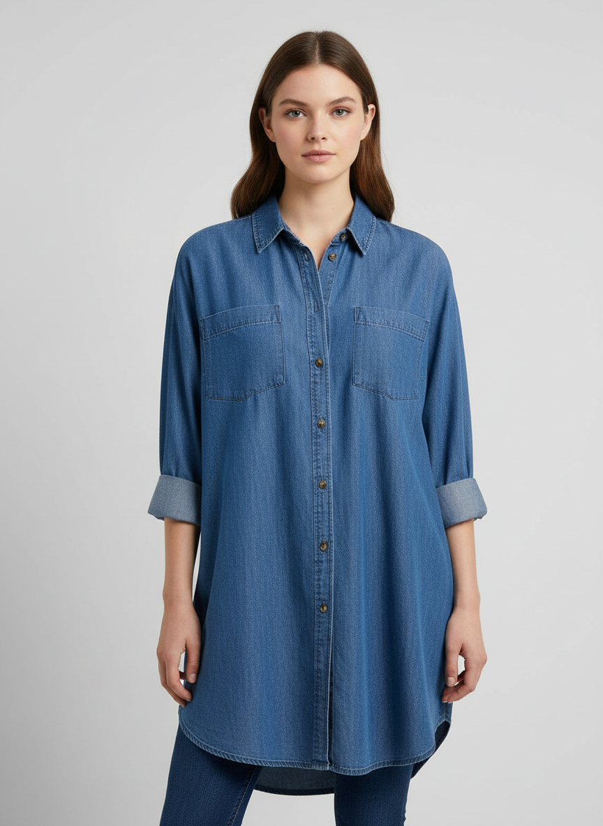 EVERYDAY - womens denim long top