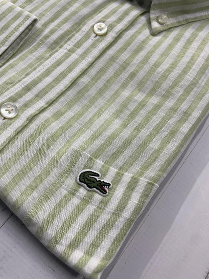 LACOSTE - Full Sleeved Linen Shirt