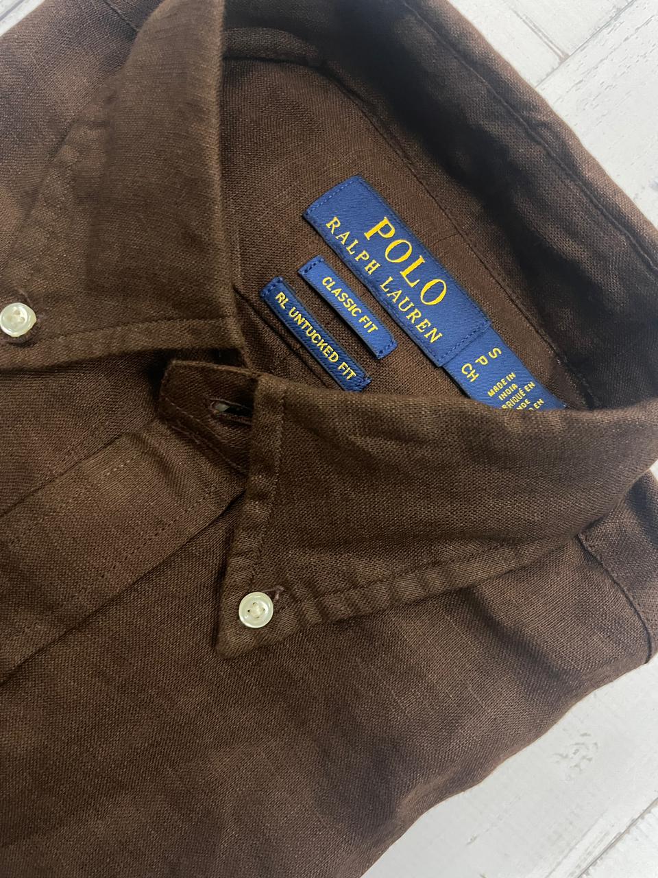 Polo Ralph Lauren - Full sleeve Pure linen shirt - Classic Fit - UNTUCKED FIT